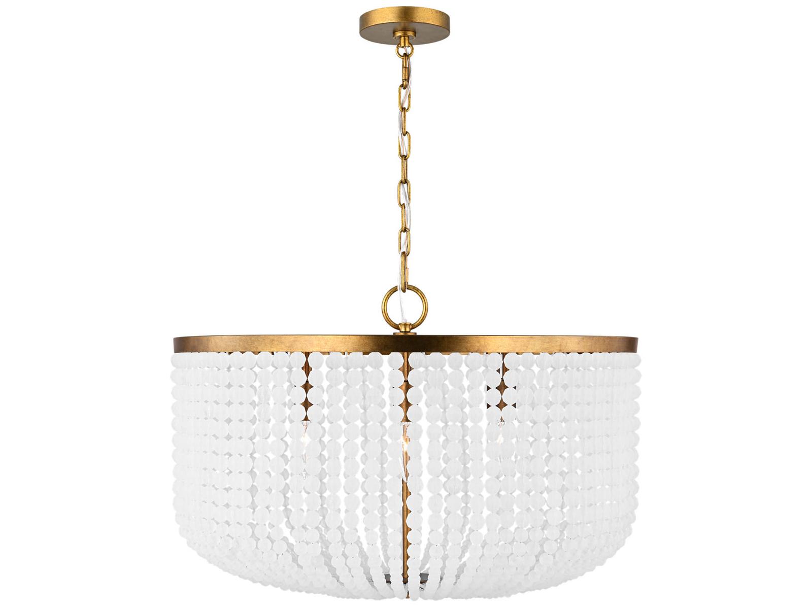 Visual Comfort Studio Bellecour 8-Light Vintage Gild Gold Candelabra Chandelier