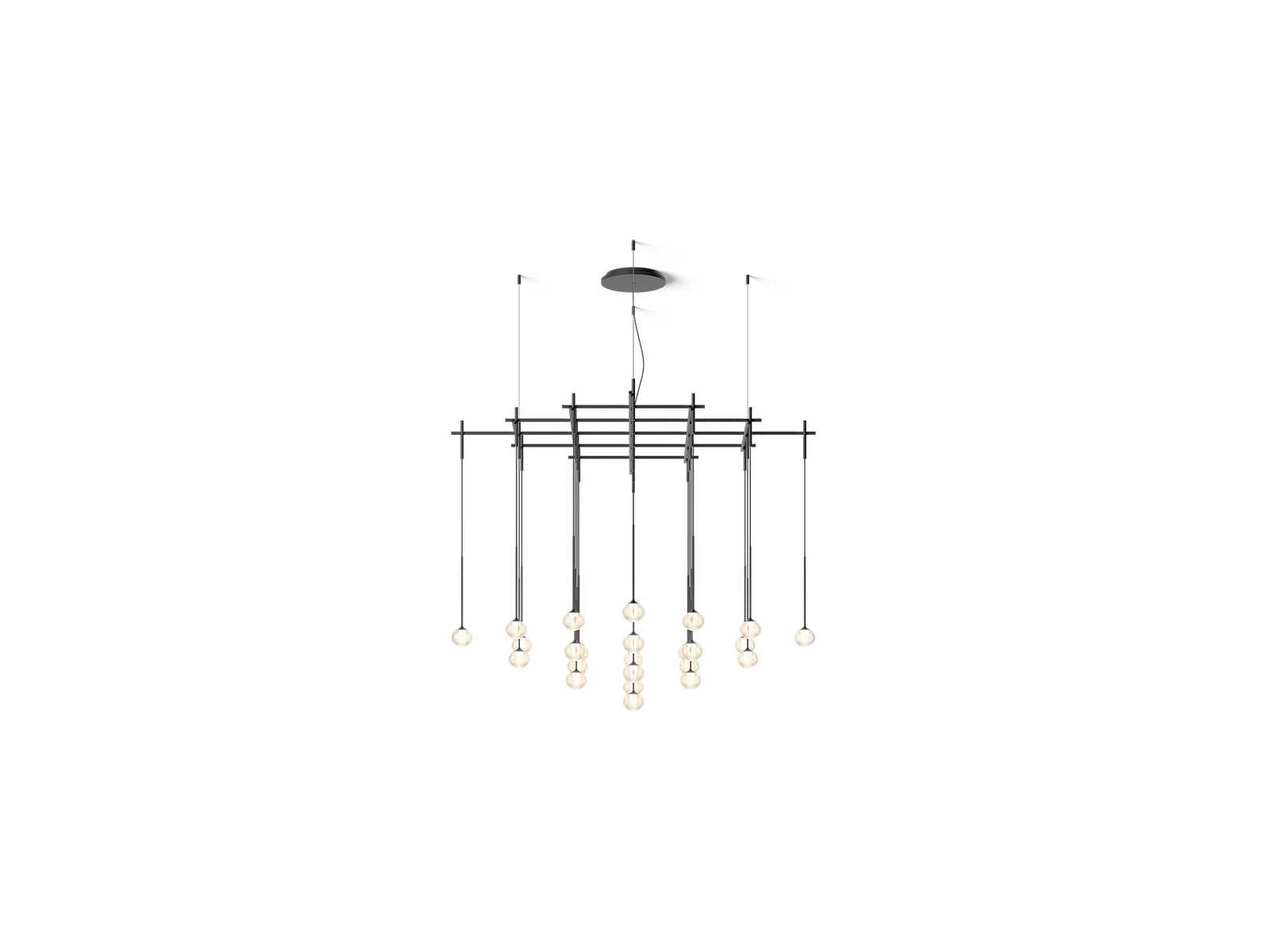 Vibia Algorithm 25-Light LED Pendant Light — Linear Composition ...
