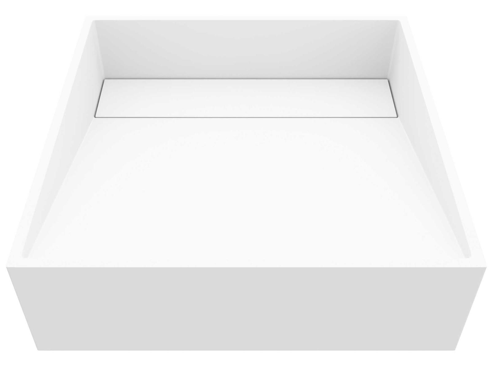 Vigo Starr Matte Stone Square Vessel Bathroom Sink