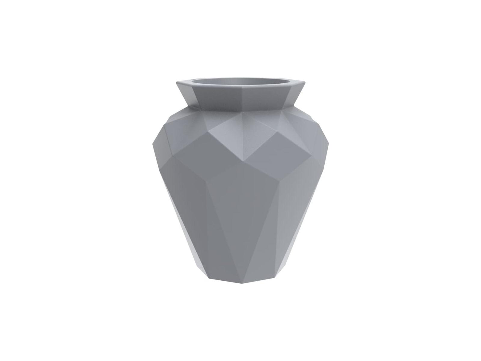 Vondom Outdoor Origami Gray Planter