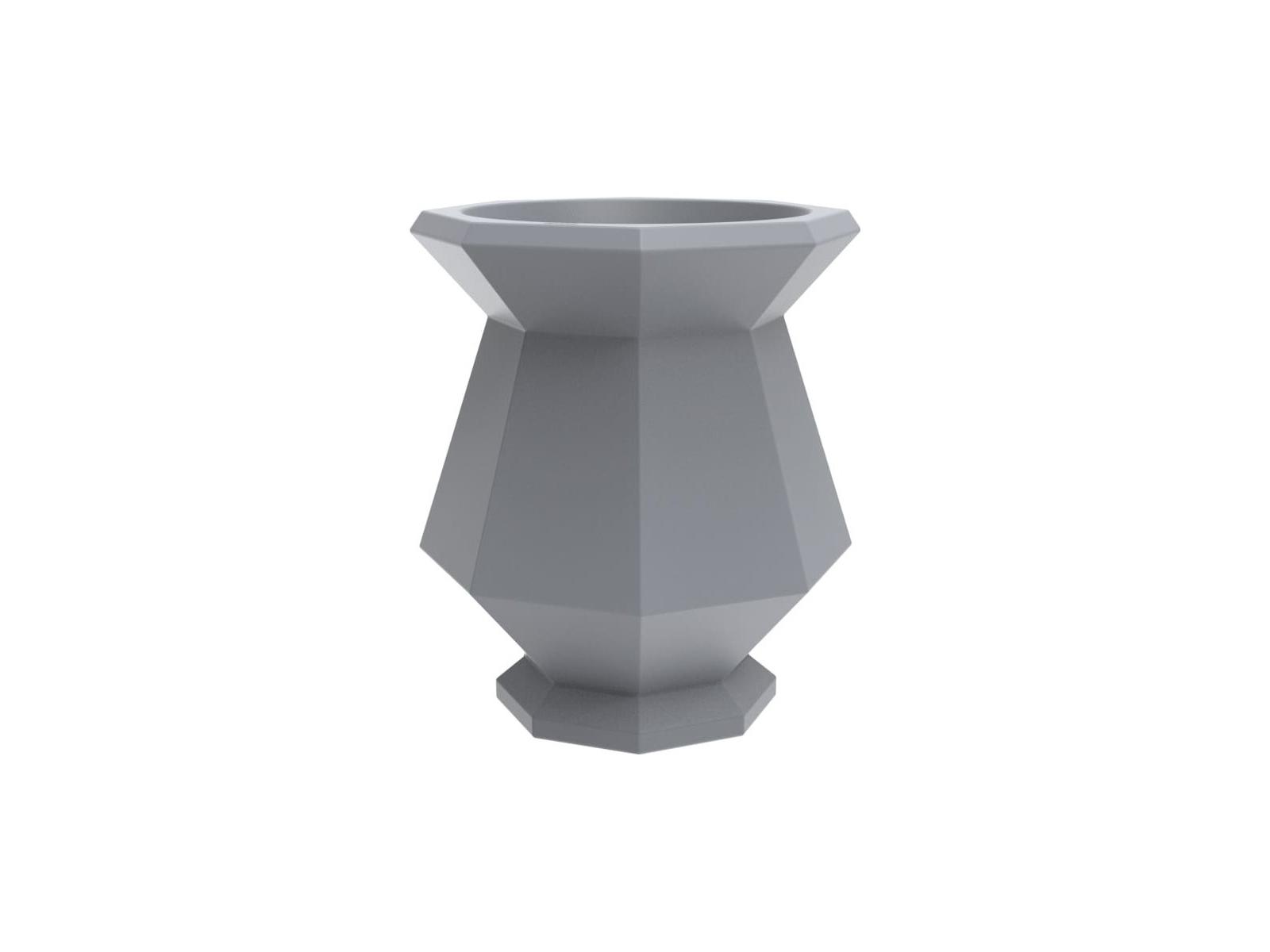 Vondom Outdoor Origami Gray Planter