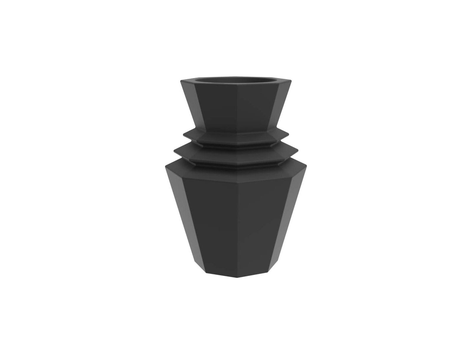 Vondom Outdoor Origami Black Planter