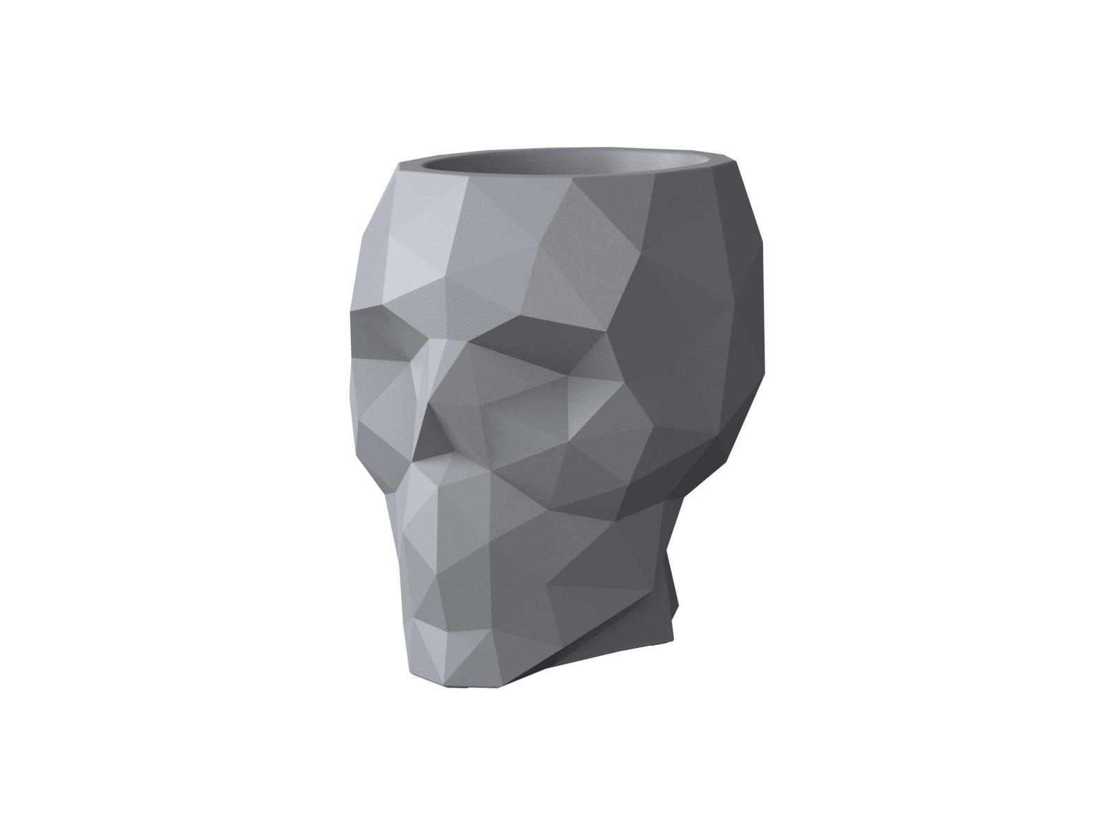 Vondom Outdoor Skull Gray Planter