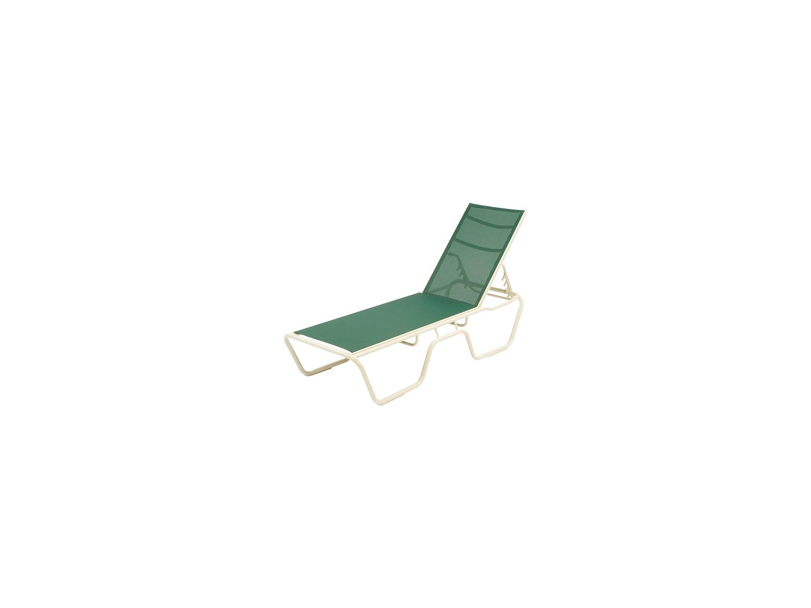 Windward Design Group Neptune Sling Aluminum Stacking Patio Chaise Lounge