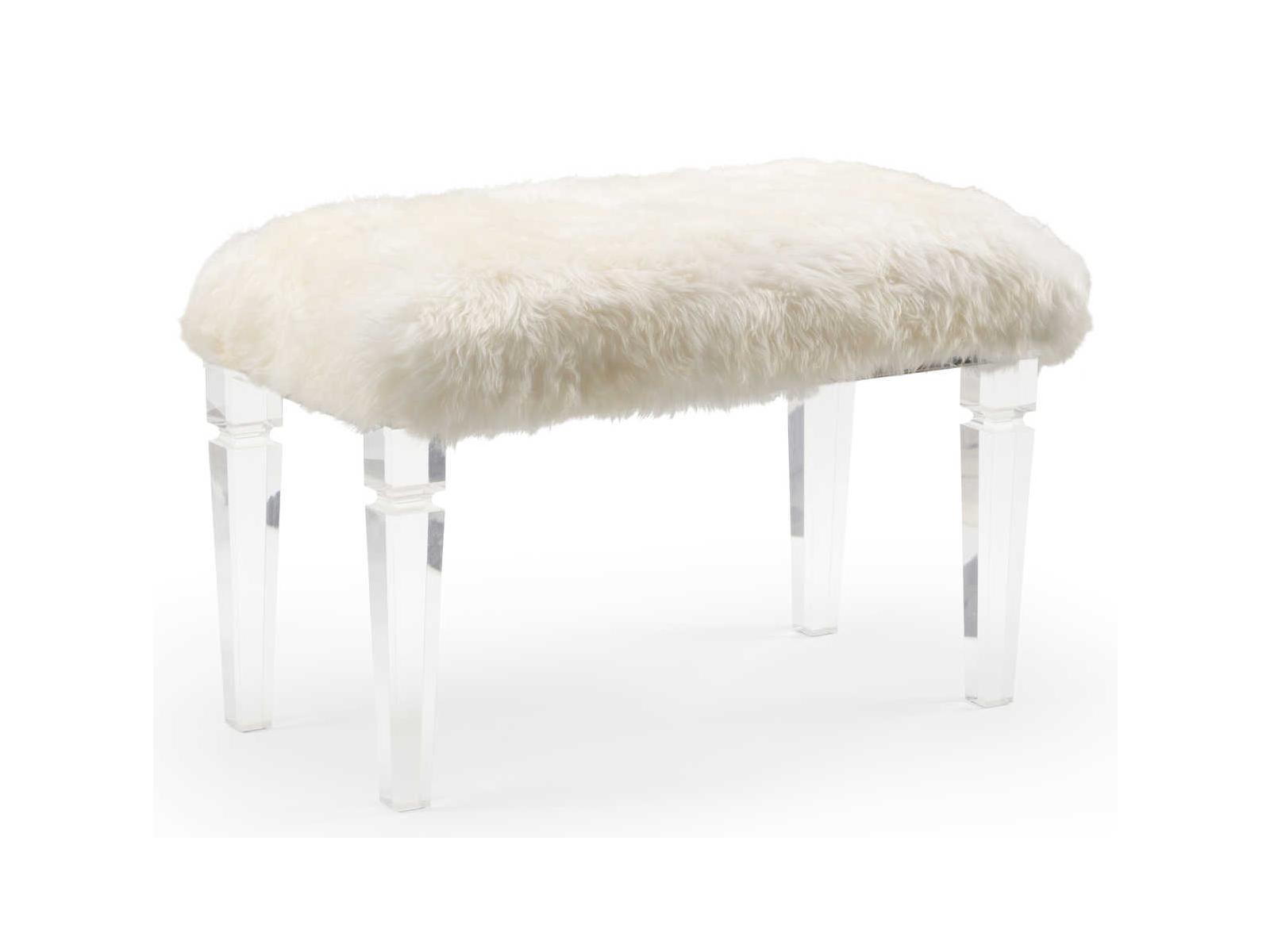 Wildwood Crawford White Upholstered Accent Bench