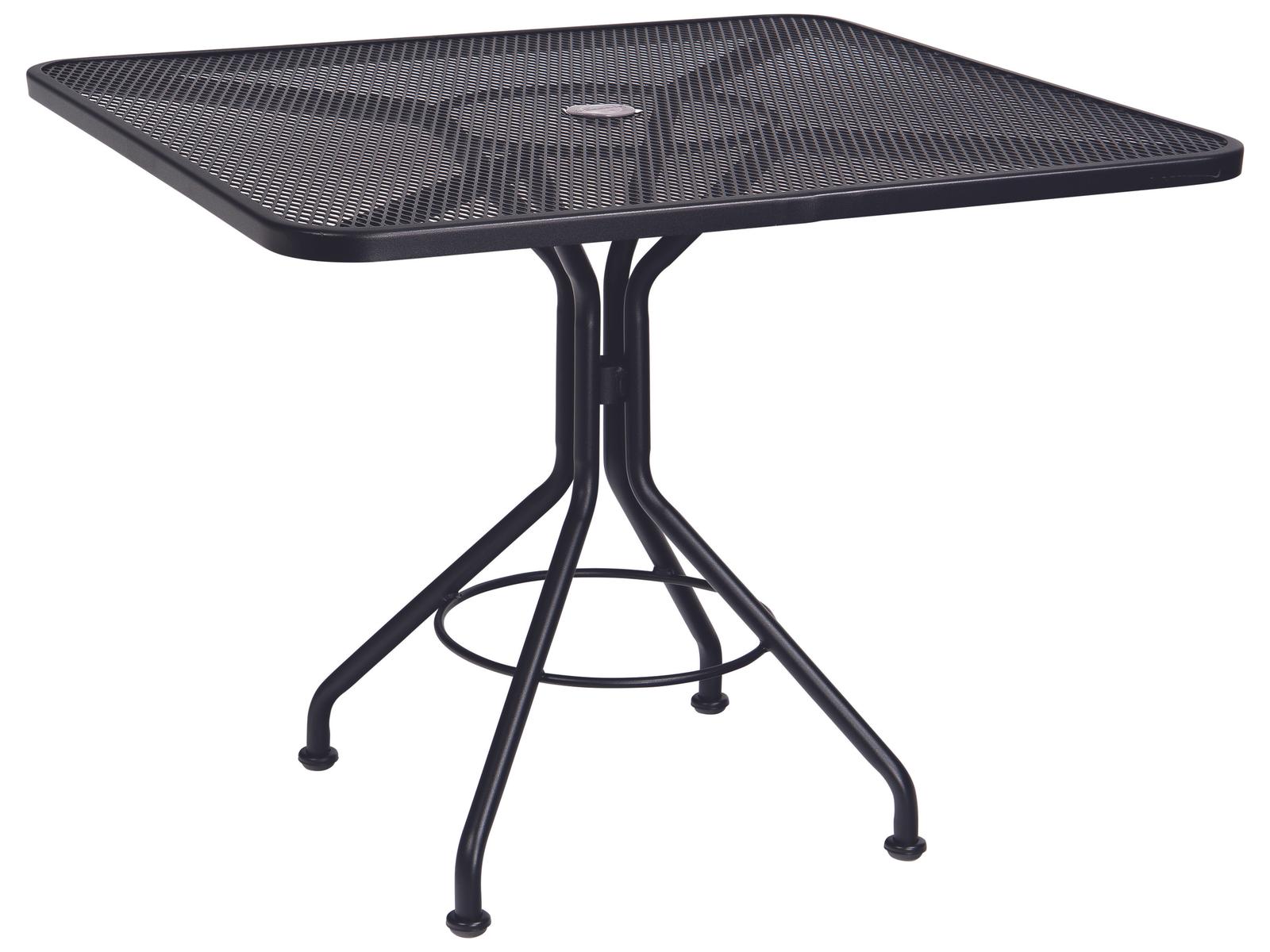 24 square patio table with umbrella hole DIMAR GARDEN 32" Outdoor Coffee Hole, Side Bistro Table with Glass Top, Black : Patio, Lawn & Garden such as enjoying a cup of coffee in the morning Bar Table Small Square Patio