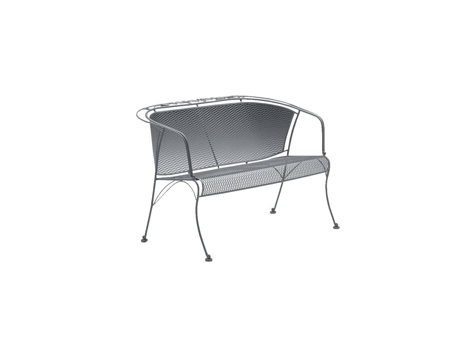 Woodard Briarwood Wrought Iron Barrel Outdoor Loveseat
