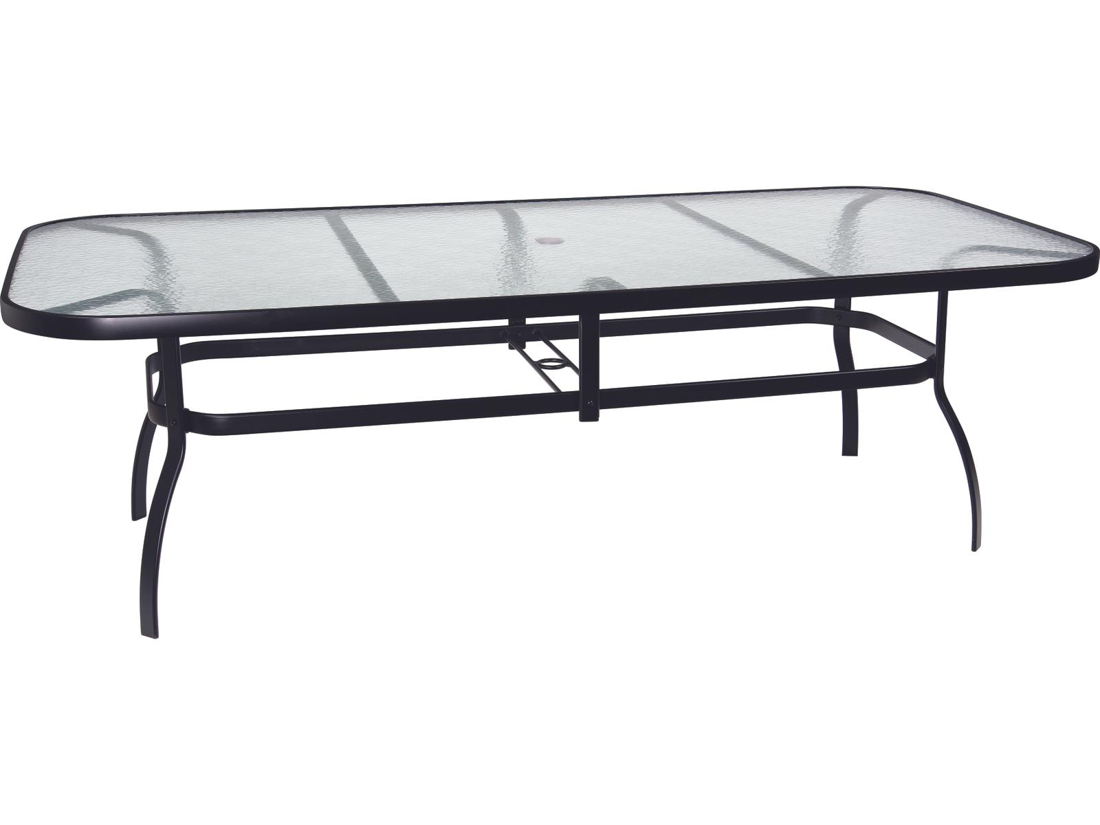 8 glass top rectangular patio dining table with umbrella hole 55 x 35 Inch Rectangle Tempered – Forclover Outdoor Patio Umbrella Cover With a seating capacity Color:Grey Combat Multi