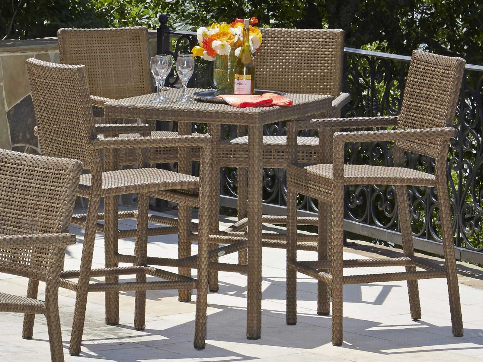 Woodard All Weather Dining - Whitecraft Wicker Set