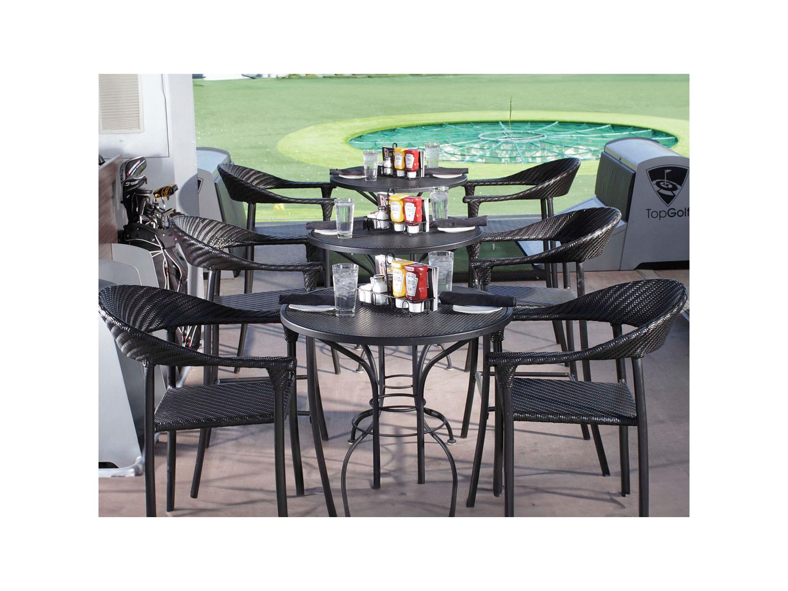Woodard Barlow - Whitecraft Wicker Outdoor Patio Dining Set