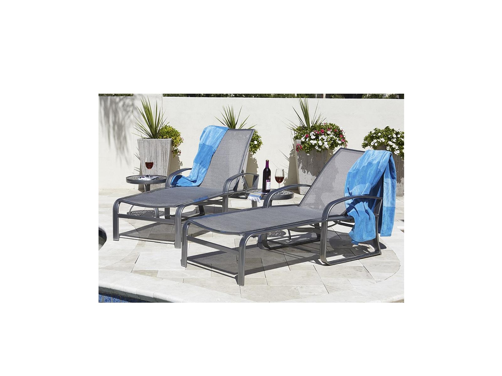 Woodard Cayman Isle Sling Aluminum Outdoor Lounge Set