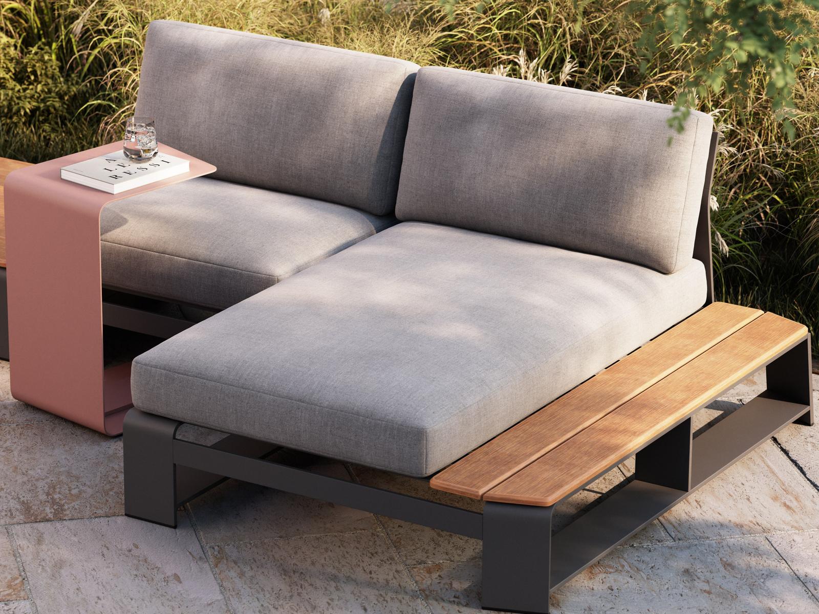 Woodard Gather Aluminum Cushion Lounge Set
