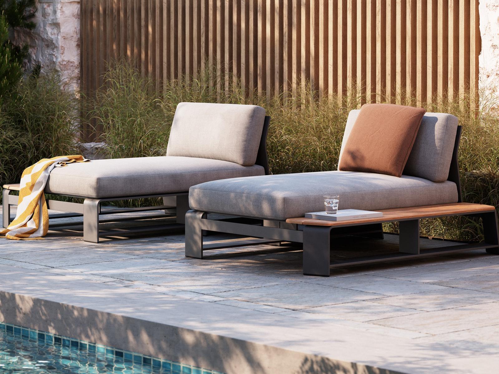 Woodard Gather Aluminum Cushion Lounge Set