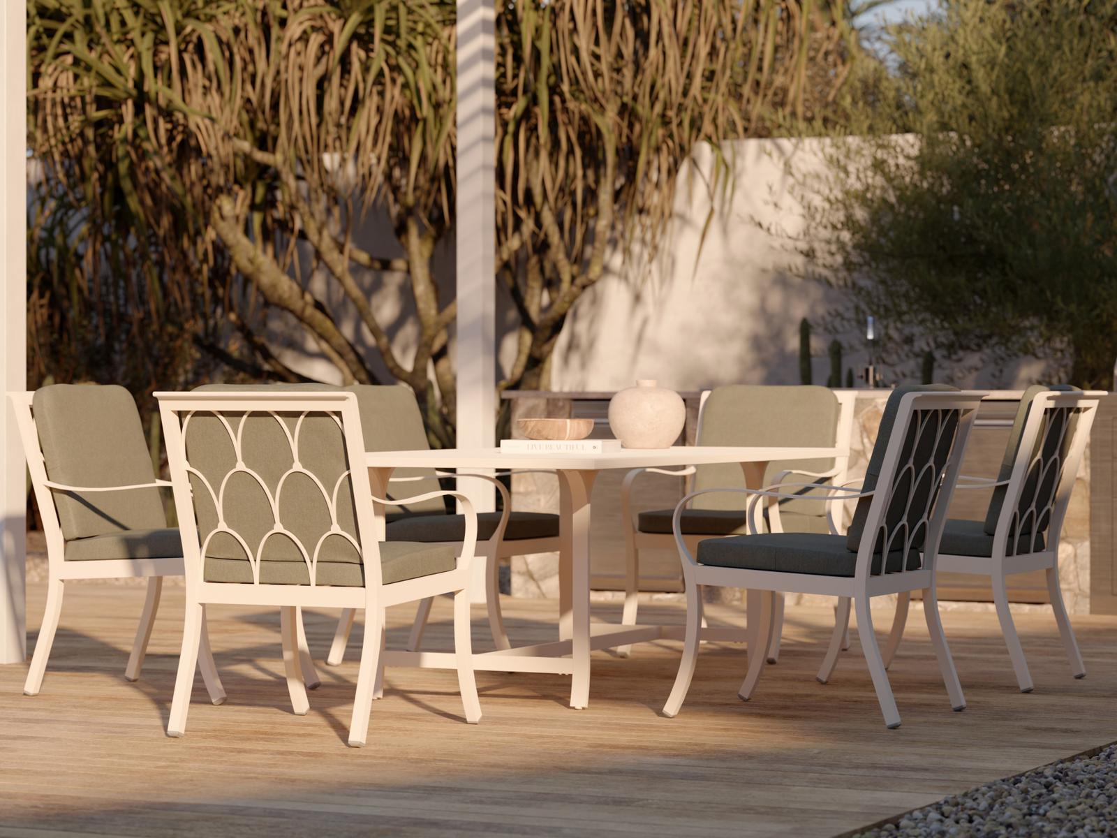 Woodard Scala Aluminum Dining Set