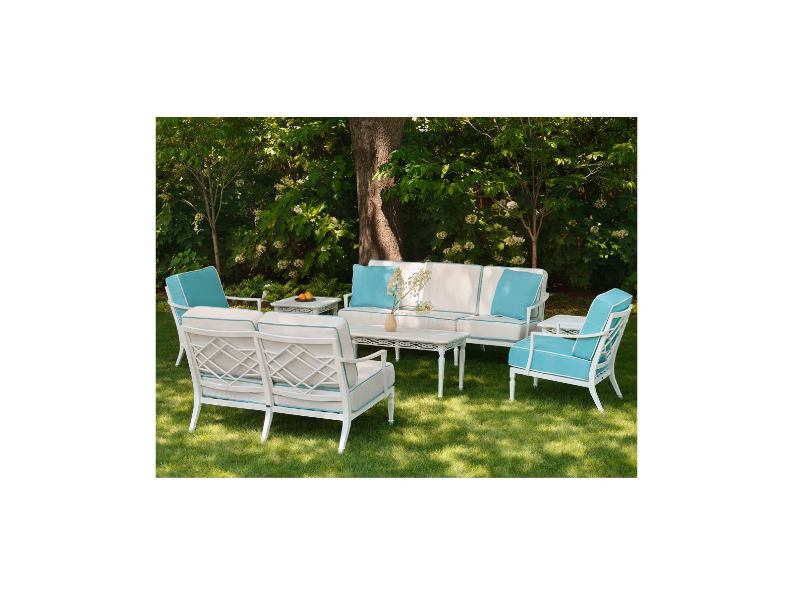 Woodard Alexa Hampton Tuoro Aluminum Outdoor Lounge Set
