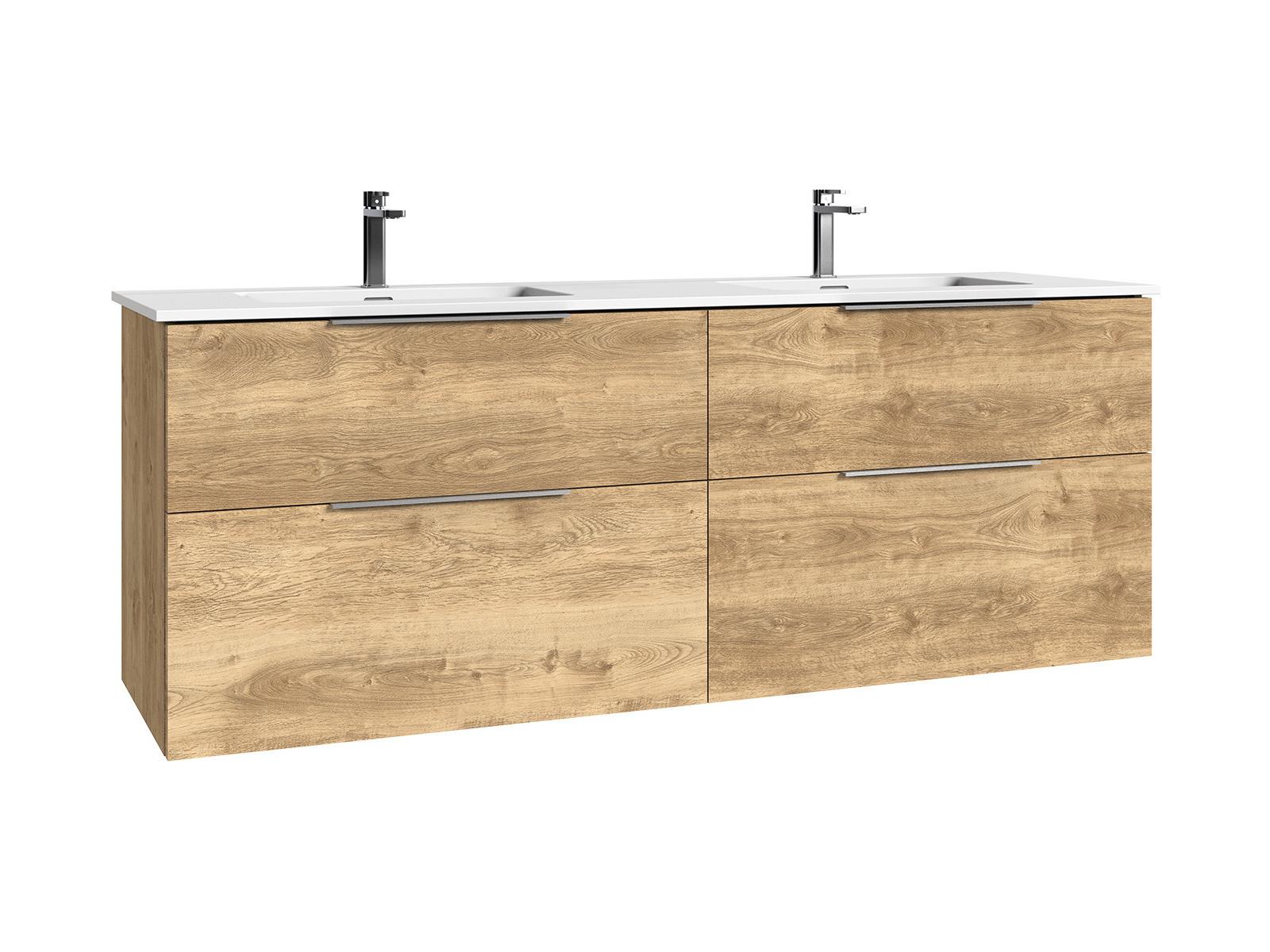 WS Bath Collections Dalia Natural Oak Vanity