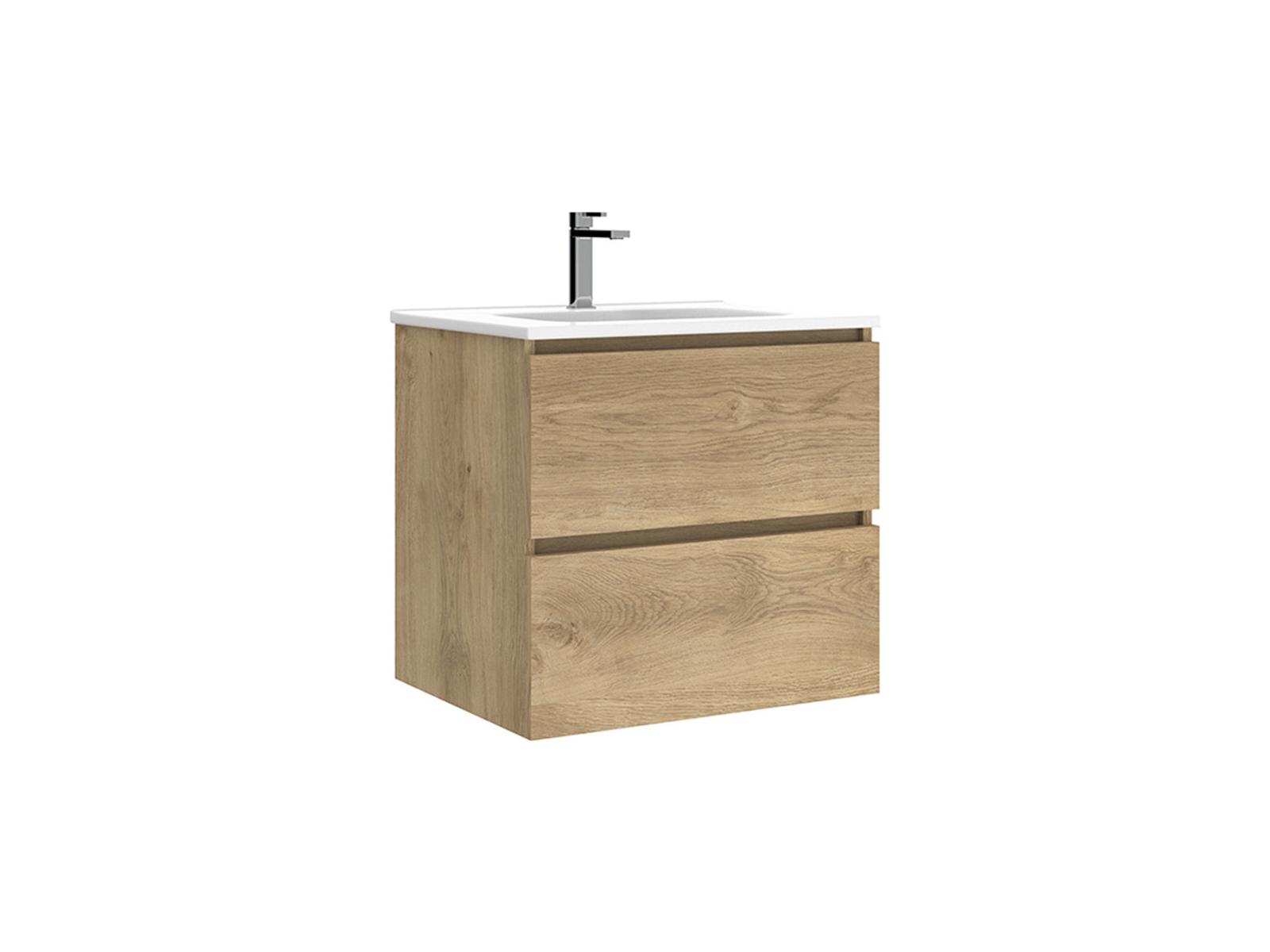 WS Bath Collections Flora Natural Oak Vanity