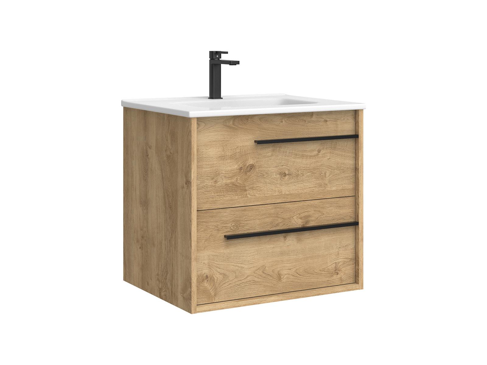 WS Bath Collections Lotus Natural Oak Vanity