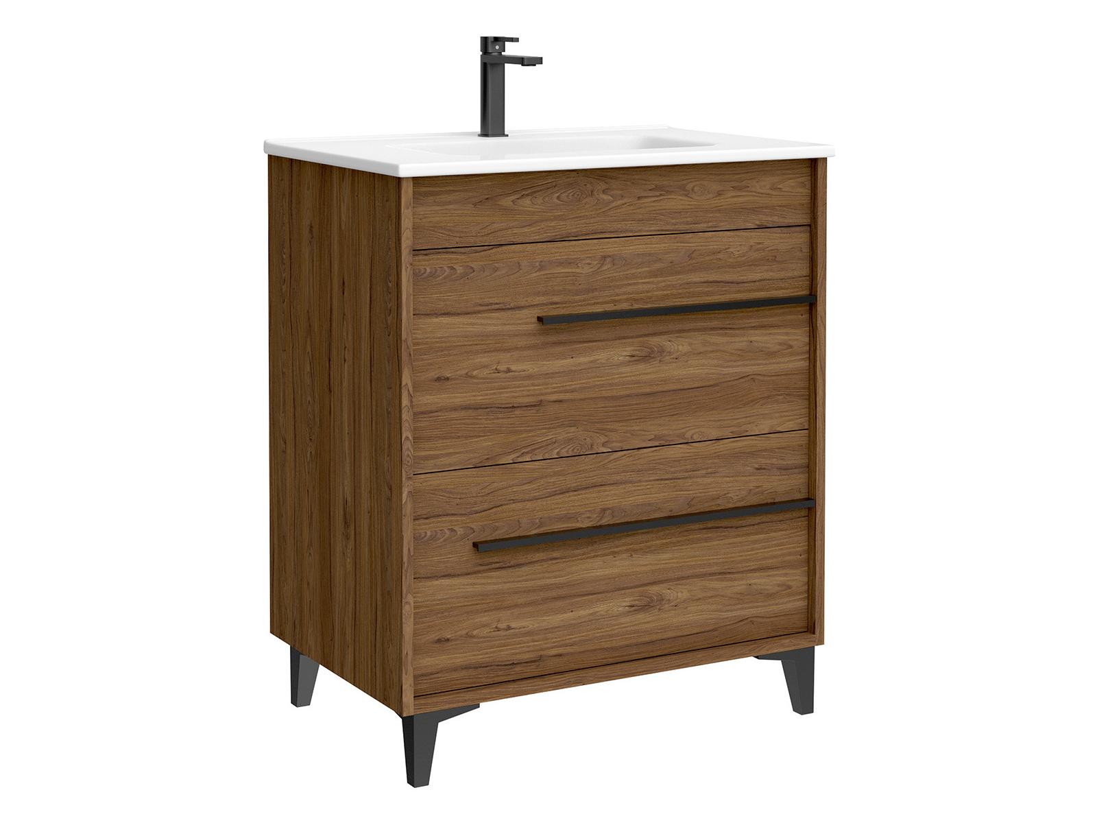 WS Bath Collections Lotus Walnut Vanity