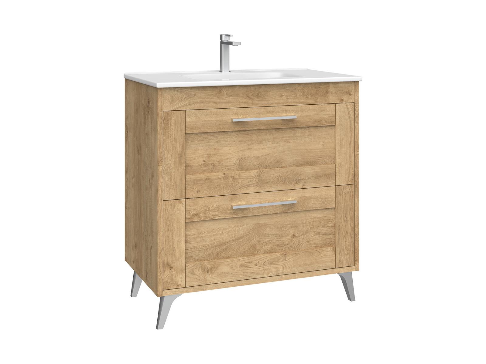WS Bath Collections Rose Natural Oak Vanity
