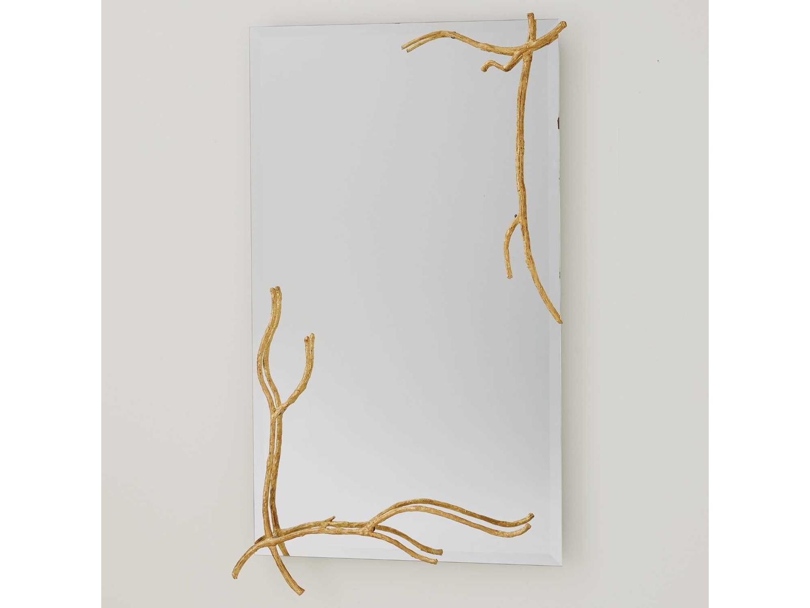 Global Views Gold Leaf Wall Mirror