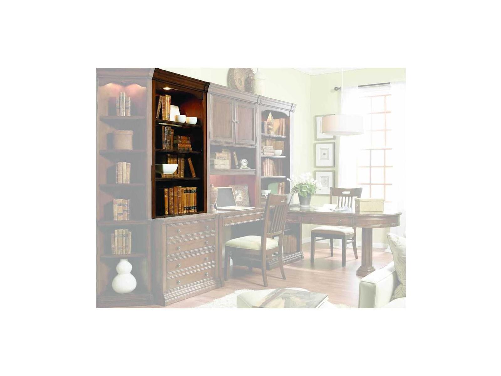Hooker Furniture Lightly Distressed Clear Brown Wood Hutch