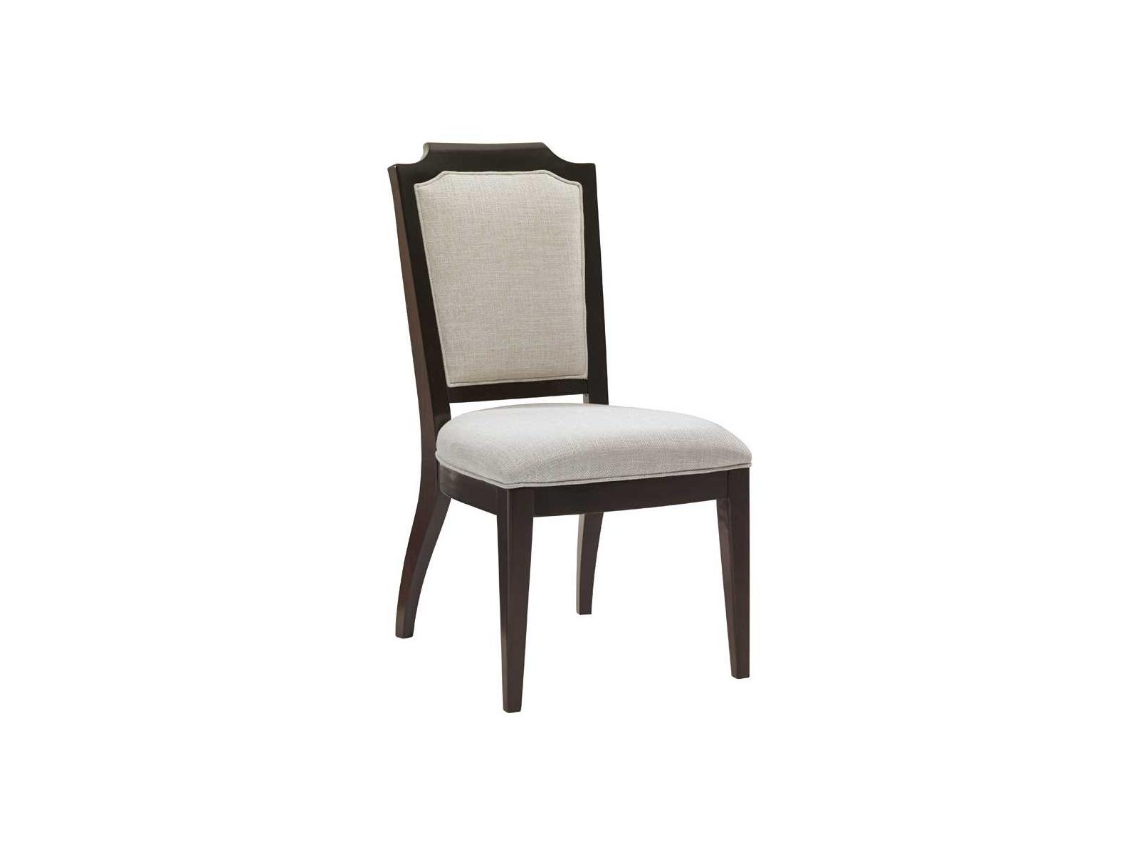 Lexington Kensington Place Mahogany Wood Brown Upholstered Side Dining Chair