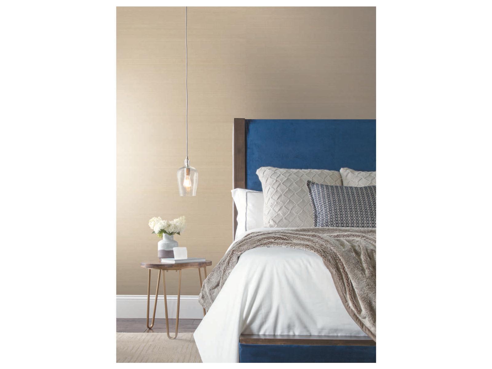 York Wallcoverings Grasscloth Resource Library Beige Abaca Weave Wallpaper