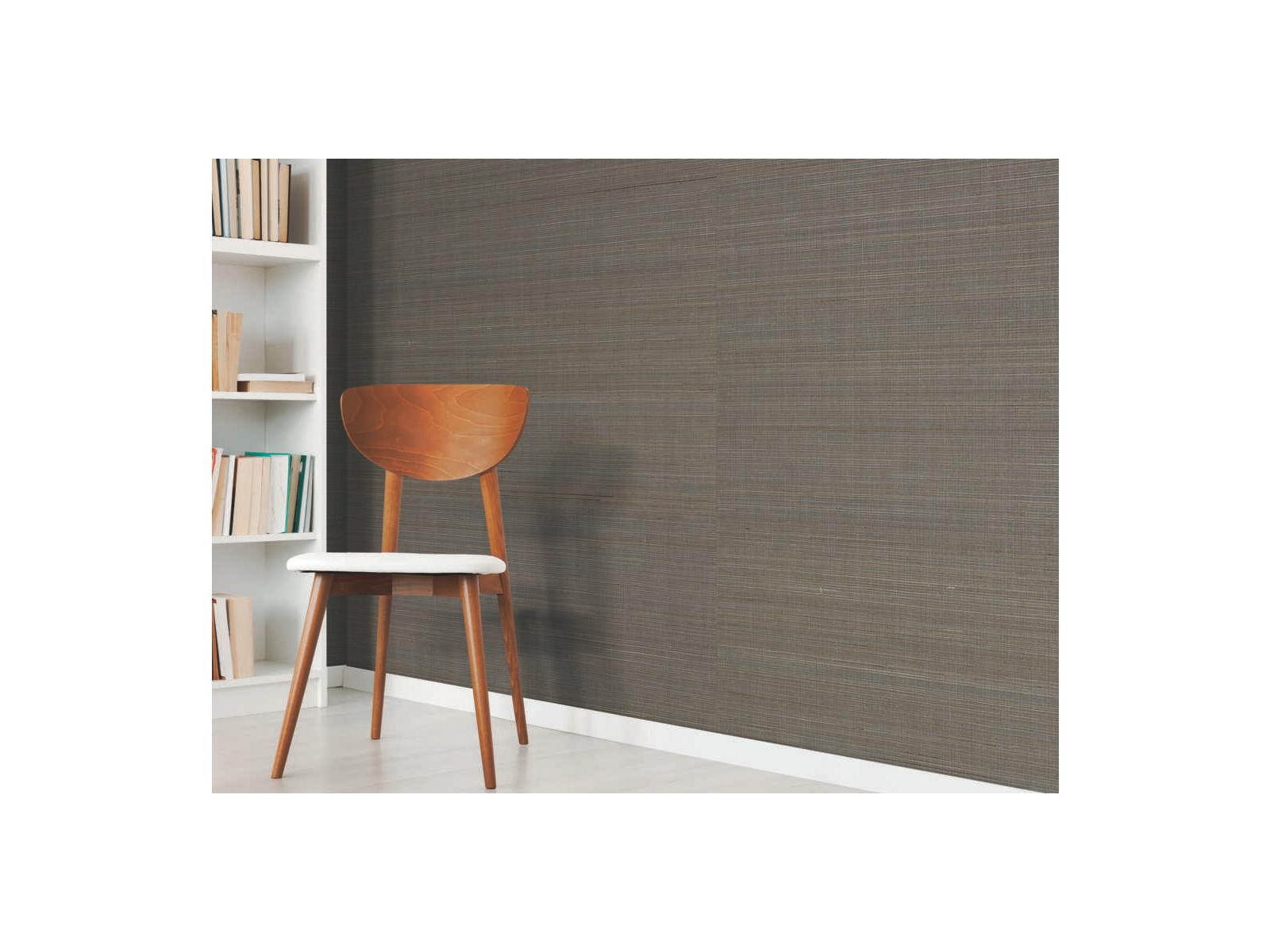 York Wallcoverings Grasscloth Resource Library Charcoal Abaca Weave Wallpaper