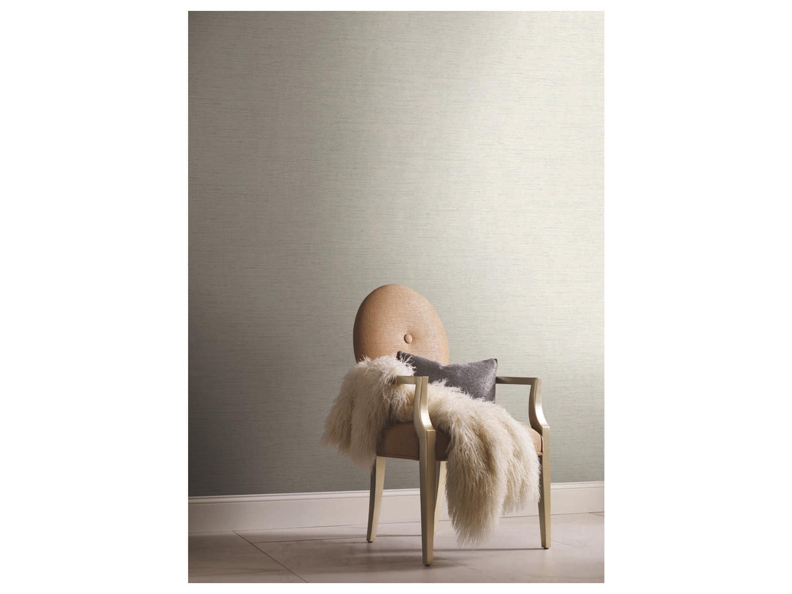 York Wallcoverings Grasscloth Resource Library White / Off White Essence Wallpaper