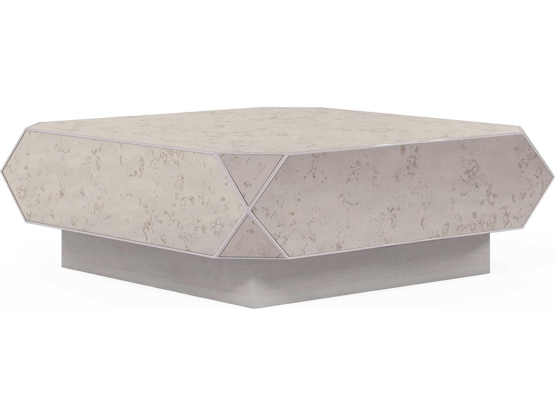A.R.T. Furniture Mezzanine Octagon Wood Dove Gray Cocktail Table