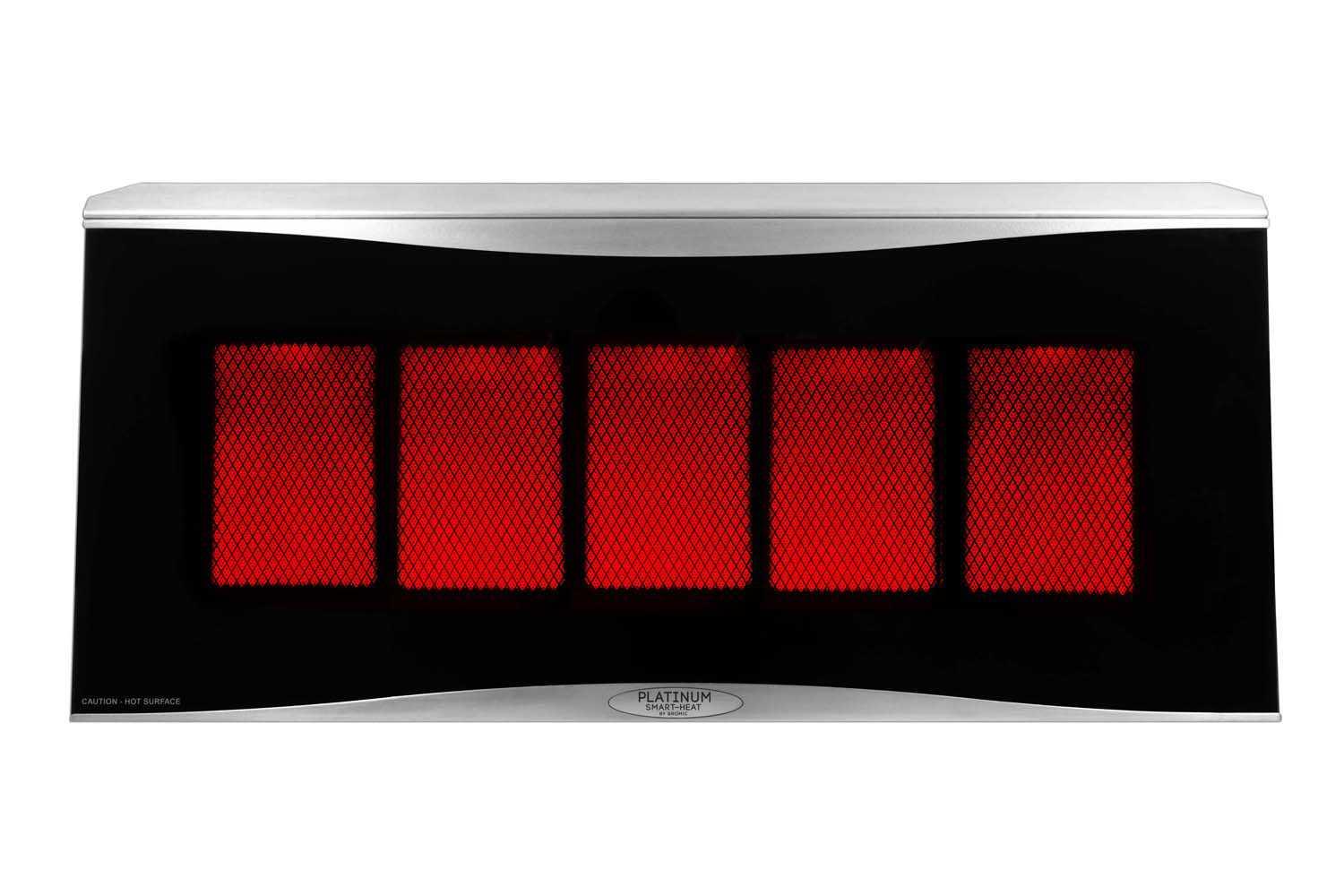 Bromic Heating Stainless Steel Platinum Smart-Heat Gas 5 Burner Radiant Heater