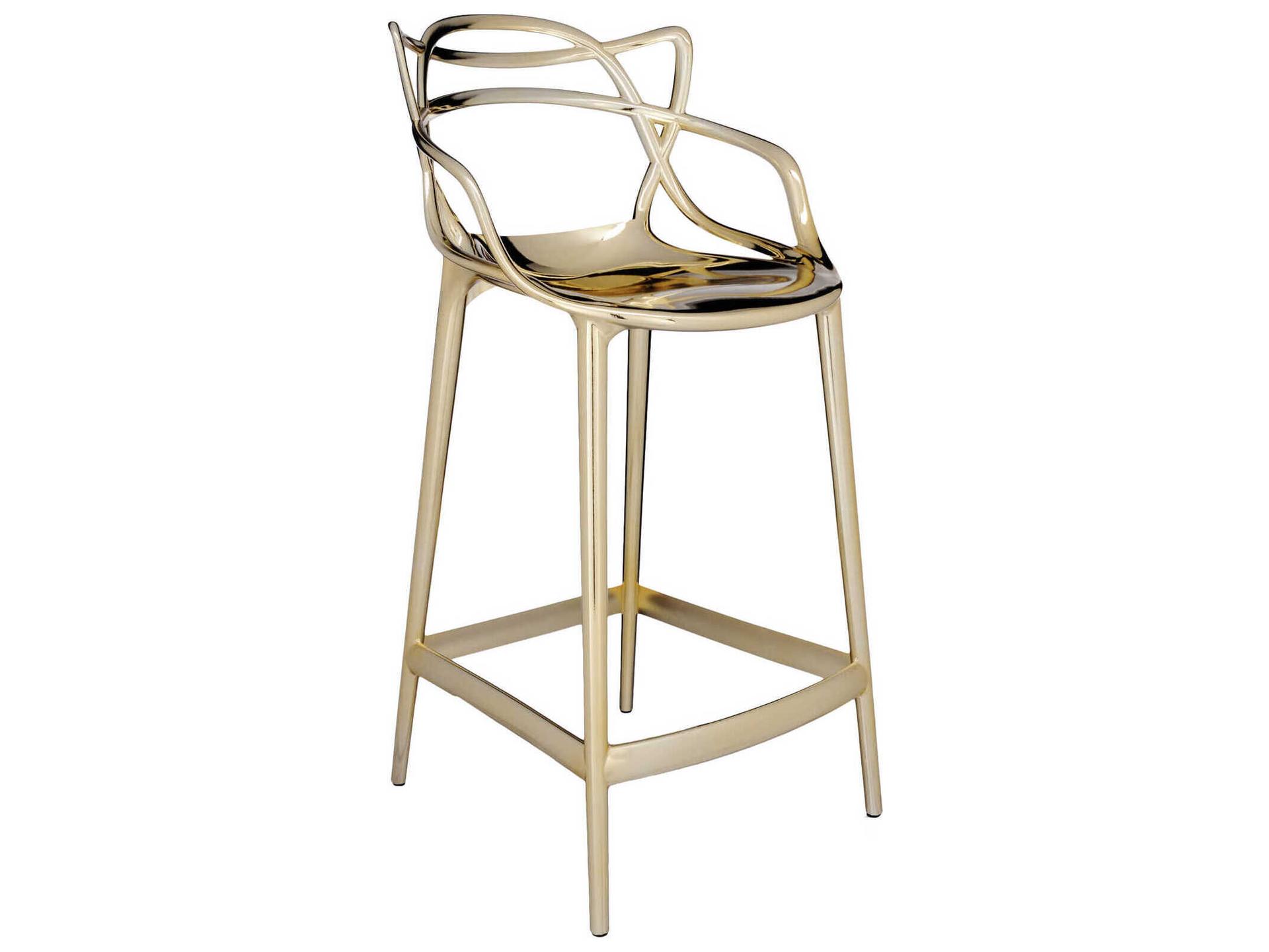 Kartell Masters Metallic Gold Counter Stool