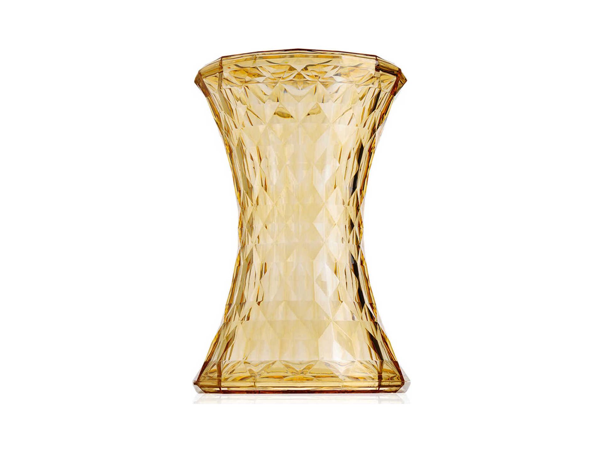 Kartell Stone Yellow Accent Stool