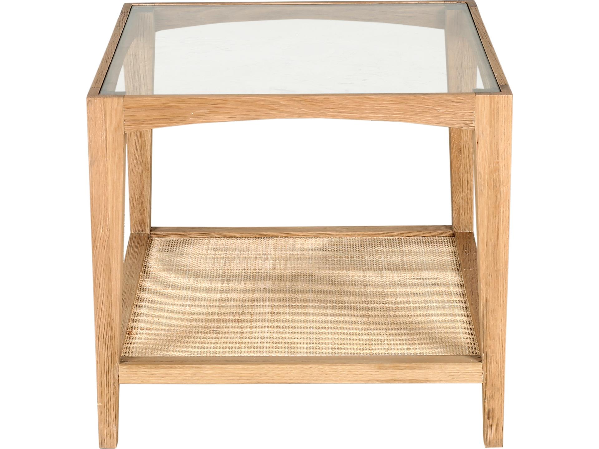 Moe's Home Square Glass Natural End Table