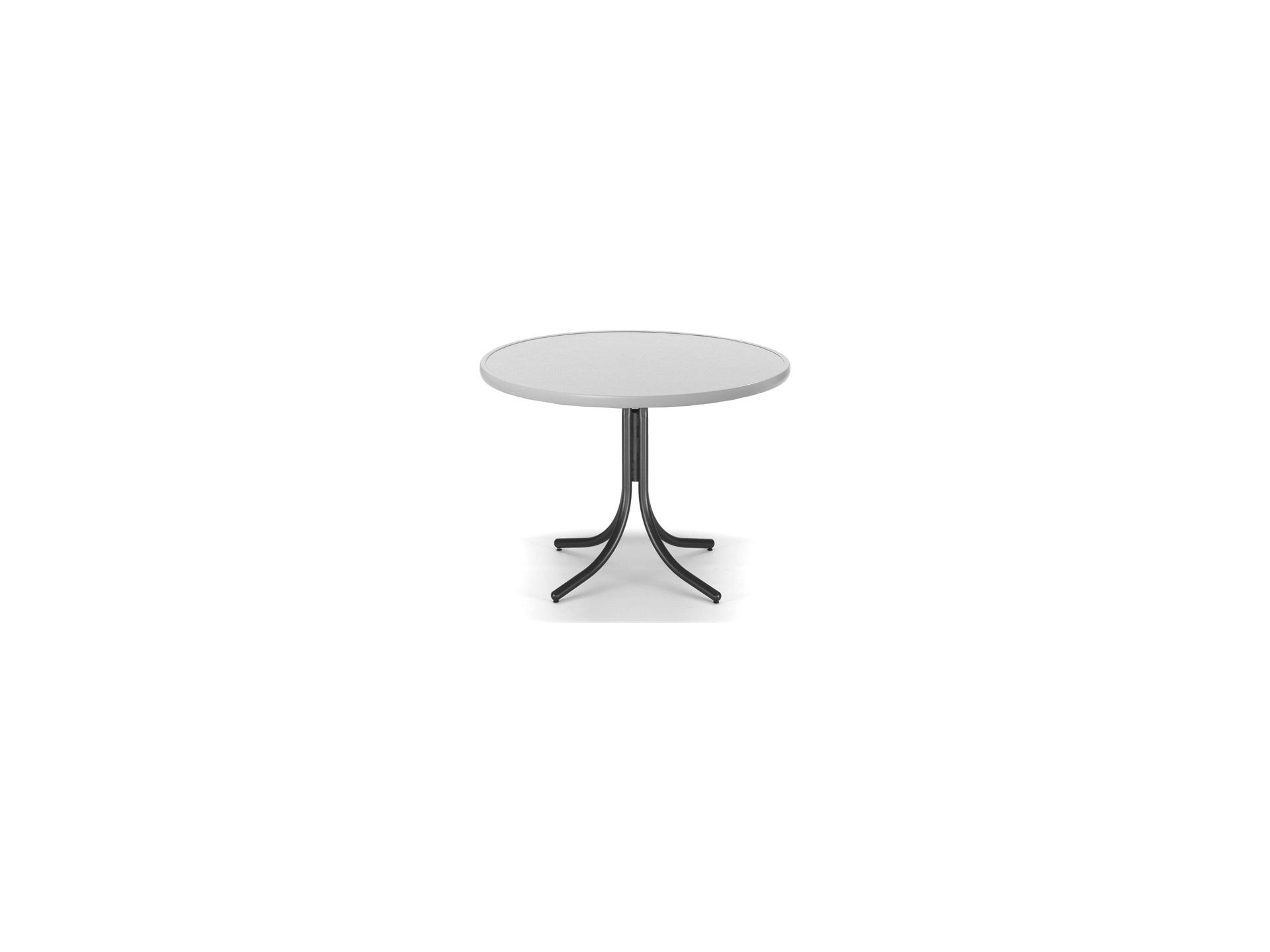 Telescope Casual Value Hammered MGP Round Patio Counter Table with Umbrella Hole