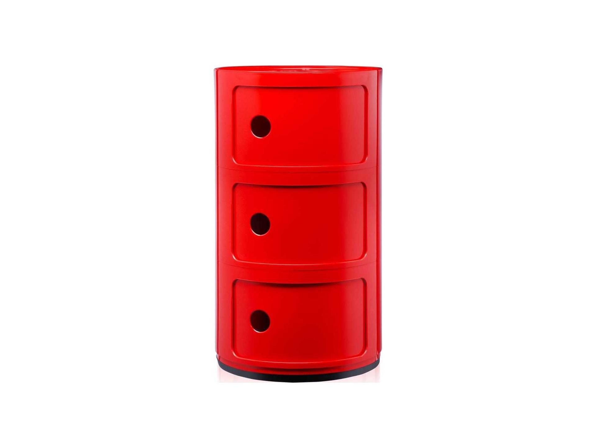 Kartell Componibili Red File Cabinet