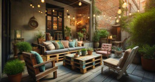 Repurpose Old Furniture for a Patio Makeover (6 Ideas)