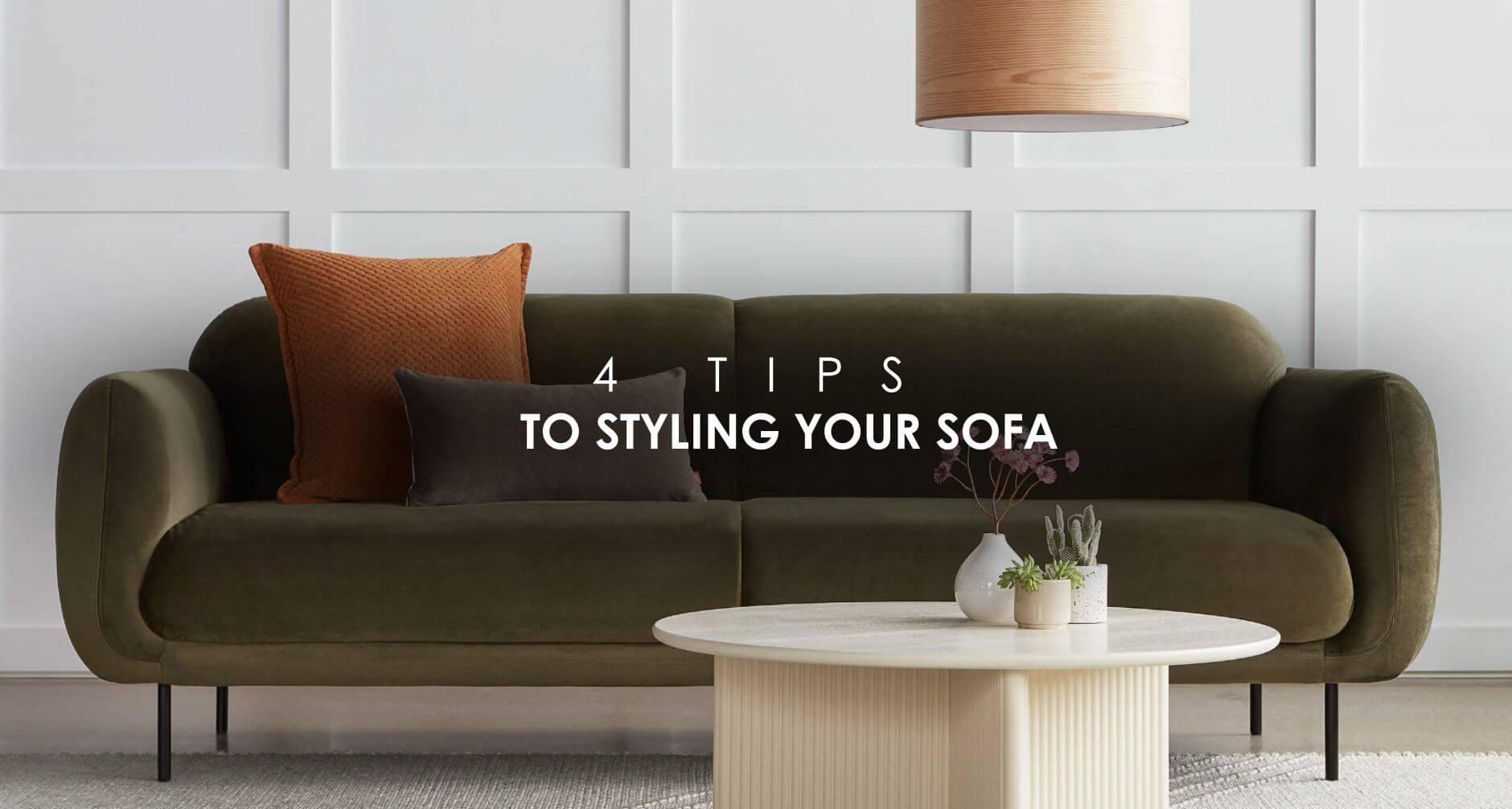 4 Tips to Styling Your Sofa