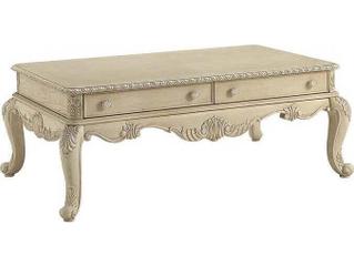 Ragenardus Rectangular Wood Antique White Coffee Table