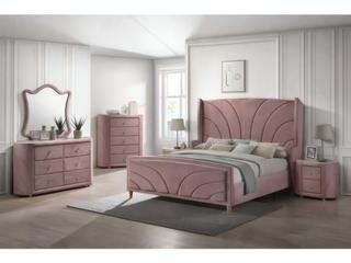 Acme Furniture Salonia Pink Velvet Accent Chest