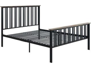 Zudora Black Full Panel Bed