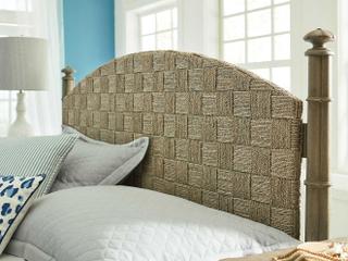 American Drew Litchfield Currituck Tinted Natural Brown Hardwood Wood Queen Poster Bed