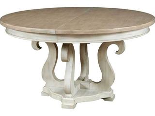 Litchfield Sussex Round Wood Sun Washed Dining Table
