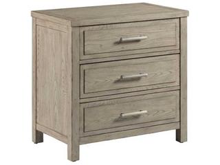 West Fork Baker 3-Drawers Brown Elm Wood Nightstand