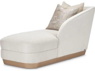 Luxecor Gilded Icicle White Upholstered Chaise
