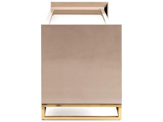 Michael Amini Carmela 94" Shimmer Ivory Media Console