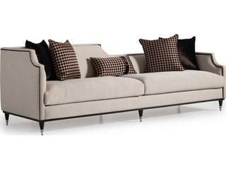 La Francaise Caf Beige Upholstered Sofa