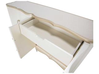 Luxecor Gilded 68" Poplar Wood Creamy Pearl Sideboard