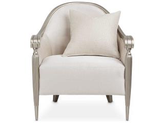 Luxecor Gilded Beige Fabric Accent Chair